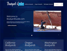 Tablet Screenshot of boatyardguide.com